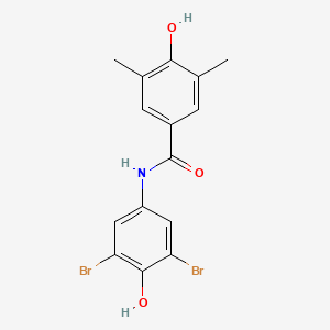 N-(3,5-dibromo-4-hydroxyphenyl)-4-hydroxy-3,5-dimethylbenzamide