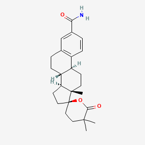 3-Carboxamido-1,3,5(10)-Estratrien-17(R)-Spiro-2'(5',5'-Dimethyl-6'oxo)tetrahydropyran