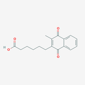 6-(3-Methyl-1,4-Dioxo-1,4-Dihydronaphthalen-2-Yl)hexanoic Acid