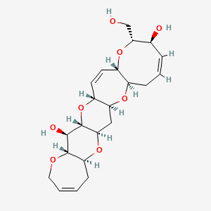 (1R,3S,4R,5R,11S,13R,15S,17R,19Z,21S,22R,24S)-22-(hydroxymethyl)-2,6,12,16,23-pentaoxapentacyclo[13.11.0.03,13.05,11.017,24]hexacosa-8,19,25-triene-4,21-diol