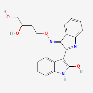 molecular formula C20H19N3O4 B10758267 3-({[(3s)-3,4-Dihydroxybutyl]oxy}amino)-1h,2'h-2,3'-Biindol-2'-One 