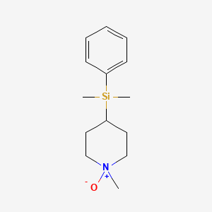 trans-4-[Dimethyl(phenyl)silyl]-1-methylpiperidine 1-oxide