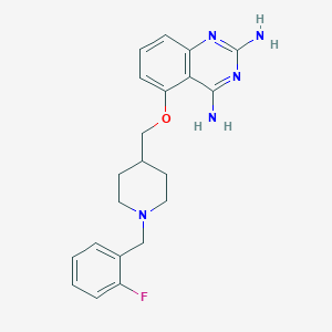 5-{[1-(2-Fluorobenzyl)piperidin-4-yl]methoxy}quinazoline-2,4-diamine