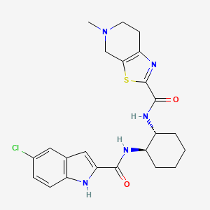 N-((1R,2R)-2-(5-Chloro-1H-indole-2-carboxamido)cyclohexyl)-5-methyl-4,5,6,7-tetrahydrothiazolo[5,4-C]pyridine-2-carboxamide