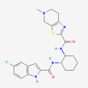 N-((1R,2S)-2-(5-chloro-1H-indole-2-carboxamido)cyclohexyl)-5-methyl-4,5,6,7-tetrahydrothiazolo[5,4-c]pyridine-2-carboxamide