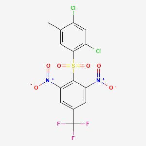 2-[(2,4-Dichloro-5-methylphenyl)sulfonyl]-1,3-dinitro-5-(trifluoromethyl)benzene