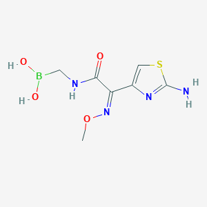 [(2-Amino-alpha-methoxyimino-4-thiazolylacetyl)amino]methylboronic acid