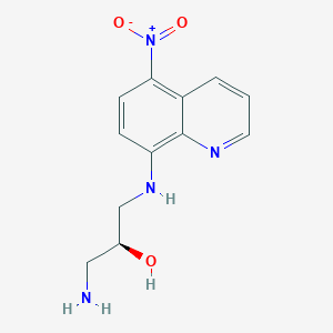 (2S)-1-Amino-3-[(5-nitroquinolin-8-YL)amino]propan-2-OL