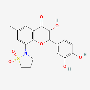 2-(3,4-Dihydroxyphenyl)-8-(1,1-Dioxidoisothiazolidin-2-Yl)-3-Hydroxy-6-Methyl-4h-Chromen-4-One