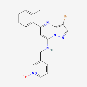 3-((3-Bromo-5-O-Tolylpyrazolo[1,5-A]pyrimidin-7-Ylamino)methyl)pyridine 1-Oxide