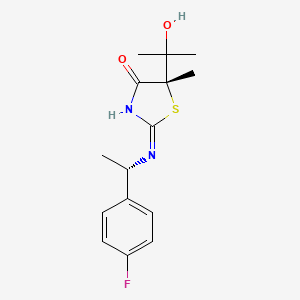 (5s)-2-{[(1s)-1-(4-Fluorophenyl)ethyl]amino}-5-(1-Hydroxy-1-Methylethyl)-5-Methyl-1,3-Thiazol-4(5h)-One