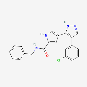 N-Benzyl-4-[4-(3-Chlorophenyl)-1h-Pyrazol-3-Yl]-1h-Pyrrole-2-Carboxamide