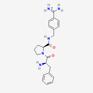 D-Phenylalanyl-N-{4-[amino(Iminio)methyl]benzyl}-L-Prolinamide