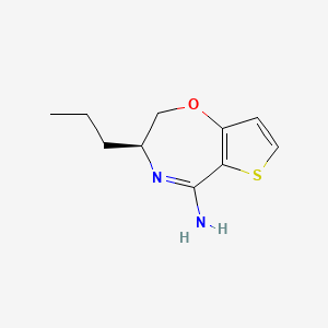 (3S,5E)-3-propyl-3,4-dihydrothieno[2,3-f][1,4]oxazepin-5(2H)-imine