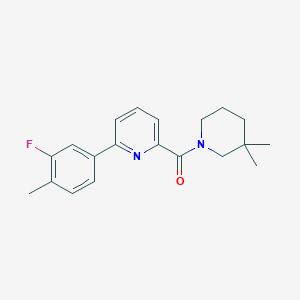 molecular formula C20H23FN2O B10758535 (3,3-Dimethylpiperidin-1-yl)(6-(3-fluoro-4-methylphenyl)pyridin-2-yl)methanone 