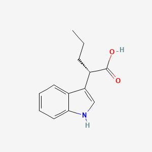 (2S)-2-(1H-indol-3-yl)pentanoic acid