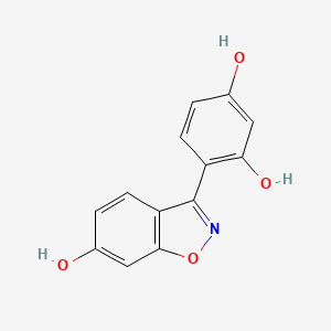 4-(6-Hydroxy-benzo[D]isoxazol-3-YL)benzene-1,3-diol