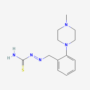 molecular formula C13H19N5S B10758614 (Z)-2-[2-(4-Methylpiperazin-1-Yl)benzyl]diazenecarbothioamide 