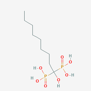 molecular formula C9H22O7P2 B10758625 (1-Hydroxynonane-1,1-Diyl)bis(Phosphonic Acid) 