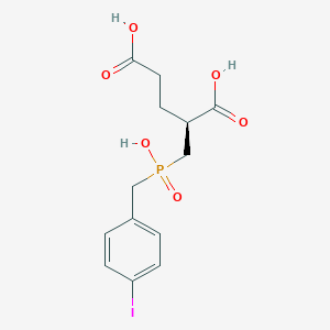 (2S)-2-{[Hydroxy(4-iodobenzyl)phosphoryl]methyl}pentanedioic acid