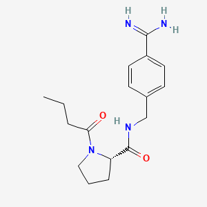 1-Butanoyl-N-(4-Carbamimidoylbenzyl)-L-Prolinamide