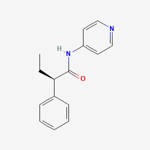 (2R)-2-phenyl-N-pyridin-4-ylbutanamide