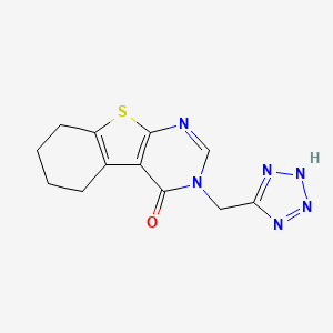 3-(1H-tetrazol-5-ylmethyl)-5,6,7,8-tetrahydro[1]benzothieno[2,3-d]pyrimidin-4(3H)-one