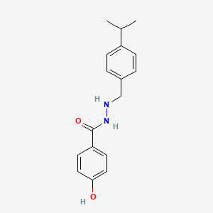 molecular formula C17H20N2O2 B10758744 4-Hydroxy-N'-(4-Isopropylbenzyl)benzohydrazide 