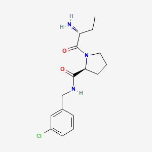 1-[(2r)-2-Aminobutanoyl]-N-(3-Chlorobenzyl)-L-Prolinamide