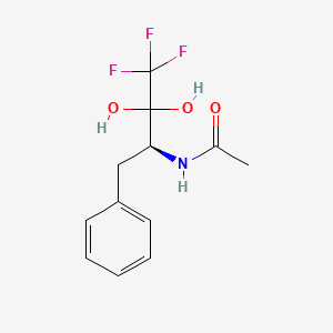 N-(1-Benzyl-3,3,3-trifluoro-2,2-dihydroxy-propyl)-acetamide