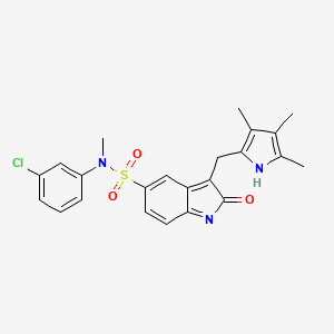 N-(3-Chlorophenyl)-N-Methyl-2-Oxo-3-[(3,4,5-Trimethyl-1h-Pyrrol-2-Yl)methyl]-2h-Indole-5-Sulfonamide