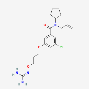 N-Allyl-5-amidinoaminooxy-propyloxy-3-chloro-N-cyclopentylbenzamide