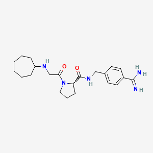 N-Cycloheptylglycyl-N-(4-Carbamimidoylbenzyl)-L-Prolinamide