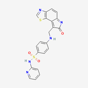 4-[(7-Oxo-7h-thiazolo[5,4-e]indol-8-ylmethyl)-amino]-n-pyridin-2-yl-benzenesulfonamide