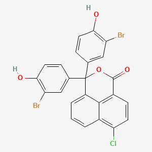 molecular formula C24H13Br2ClO4 B10758857 4-Chloro-3',3''-dibromophenol-1,8-naphthalein 