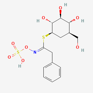 (1S,2S,3R,4S,5S)-2,3,4-Trihydroxy-5-(hydroxymethyl)cyclohexyl (1E)-2-phenyl-N-(sulfooxy)ethanimidothioate