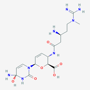 molecular formula C17H28N8O6 B10758881 Tetrahedral intermediate OF blasticidin S 