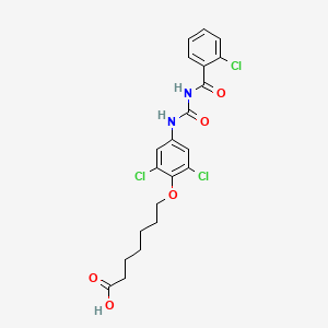 7-{2,6-Dichloro-4-[3-(2-chloro-benzoyl)-ureido]-phenoxy}-heptanoic acid