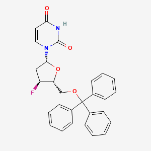 1-{(2S,5S)-4-Fluoro-5-[(trityloxy)methyl]tetrahydrofuran-2-YL}pyrimidine-2,4(1H,3H)-dione