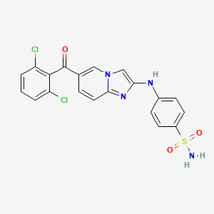 molecular formula C20H14Cl2N4O3S B10758919 Phenylaminoimidazo(1,2-alpha)pyridine 