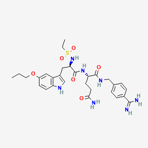 N-(Ethylsulfonyl)-5-propoxy-L-tryptophyl-N~1~-{4-[amino(imino)methyl]benzyl}-L-glutamamide