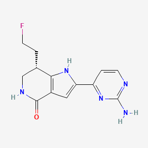 (7S)-2-(2-aminopyrimidin-4-yl)-7-(2-fluoroethyl)-1,5,6,7-tetrahydro-4H-pyrrolo[3,2-c]pyridin-4-one