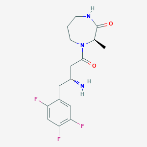 (3R)-4-[(3R)-3-amino-4-(2,4,5-trifluorophenyl)butanoyl]-3-methyl-1,4-diazepan-2-one