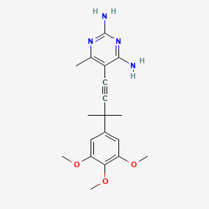 6-Methyl-5-[3-Methyl-3-(3,4,5-Trimethoxyphenyl)but-1-Yn-1-Yl]pyrimidine-2,4-Diamine