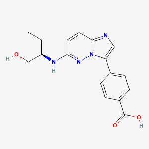 4-(6-{[(1r)-1-(Hydroxymethyl)propyl]amino}imidazo[1,2-B]pyridazin-3-Yl)benzoic Acid