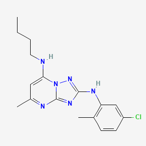 N7-Butyl-N2-(5-chloro-2-methylphenyl)-5-methyl[1,2,4]triazolo[1,5-A]pyrimidine-2,7-diamine