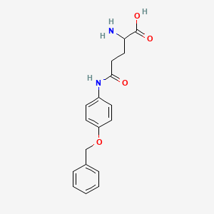 molecular formula C18H20N2O4 B10759156 N5-[4-(Phenylmethoxy)phenyl]-L-glutamine 