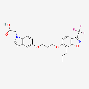 2-{5-[3-(7-Propyl-3-trifluoromethylbenzo[D]isoxazol-6-yloxy)propoxy]indol-1-YL}ethanoic acid