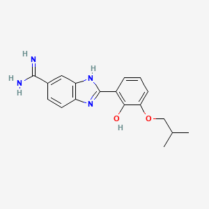 2-{5-[Amino(iminio)methyl]-1H-benzimidazol-2-YL}-6-isobutoxybenzenolate