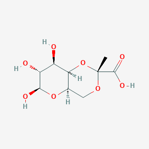 molecular formula C9H14O8 B10759240 4,6pyDGalbeta R isomer 